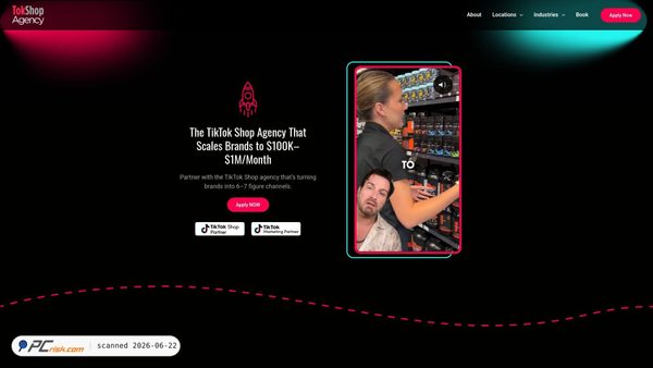 tokshopagency.com screenshot