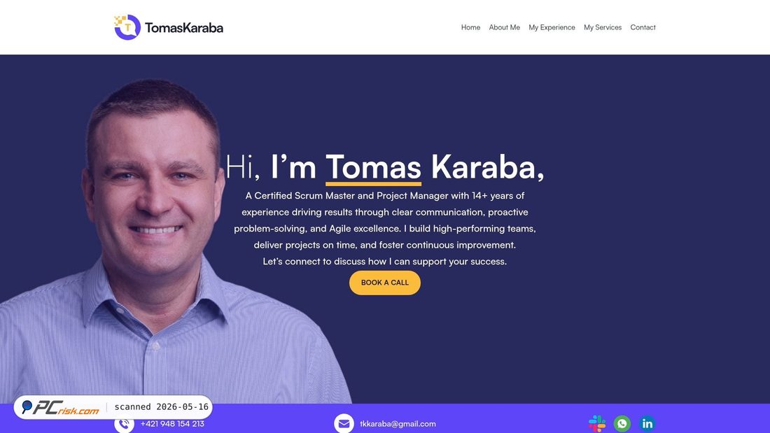 Screenshot of tomaskaraba.com