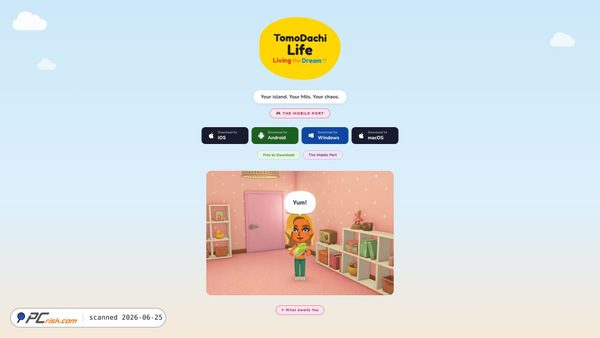 tomodachilife-mobile.com screenshot