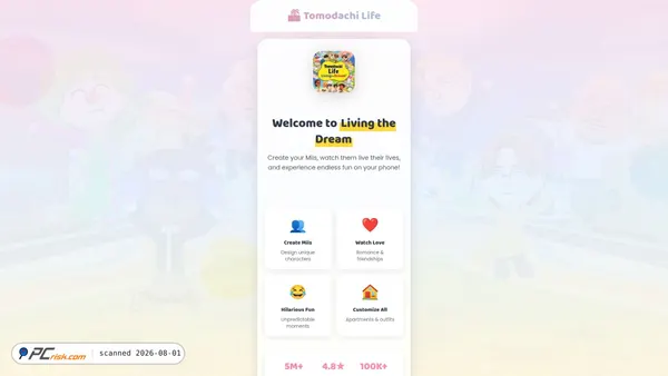 tomodachimobi.com screenshot
