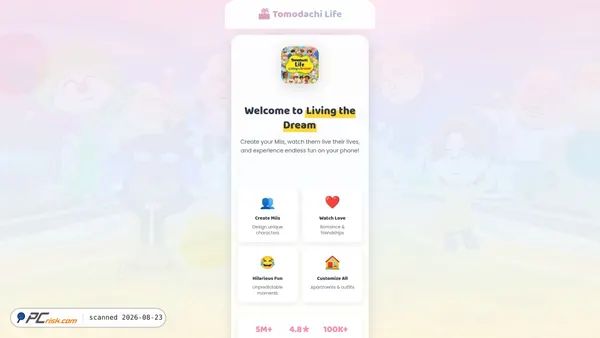 tomodachimobi.com screenshot
