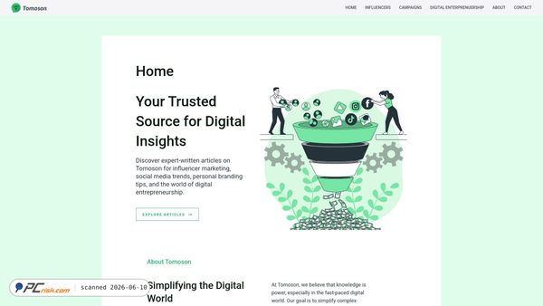 tomoson.com screenshot