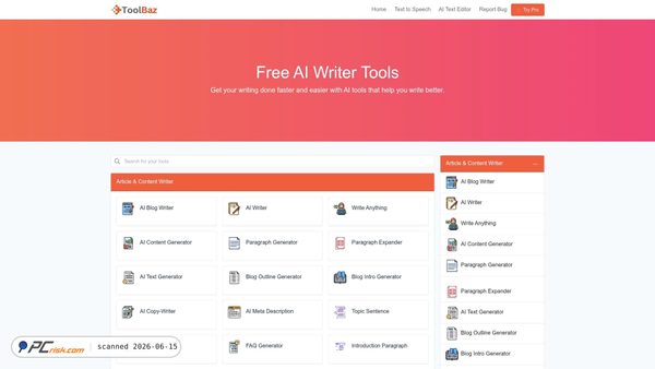 toolbaz.com screenshot