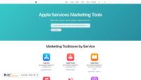 Captura de ecrã de toolbox.marketingtools.apple.com