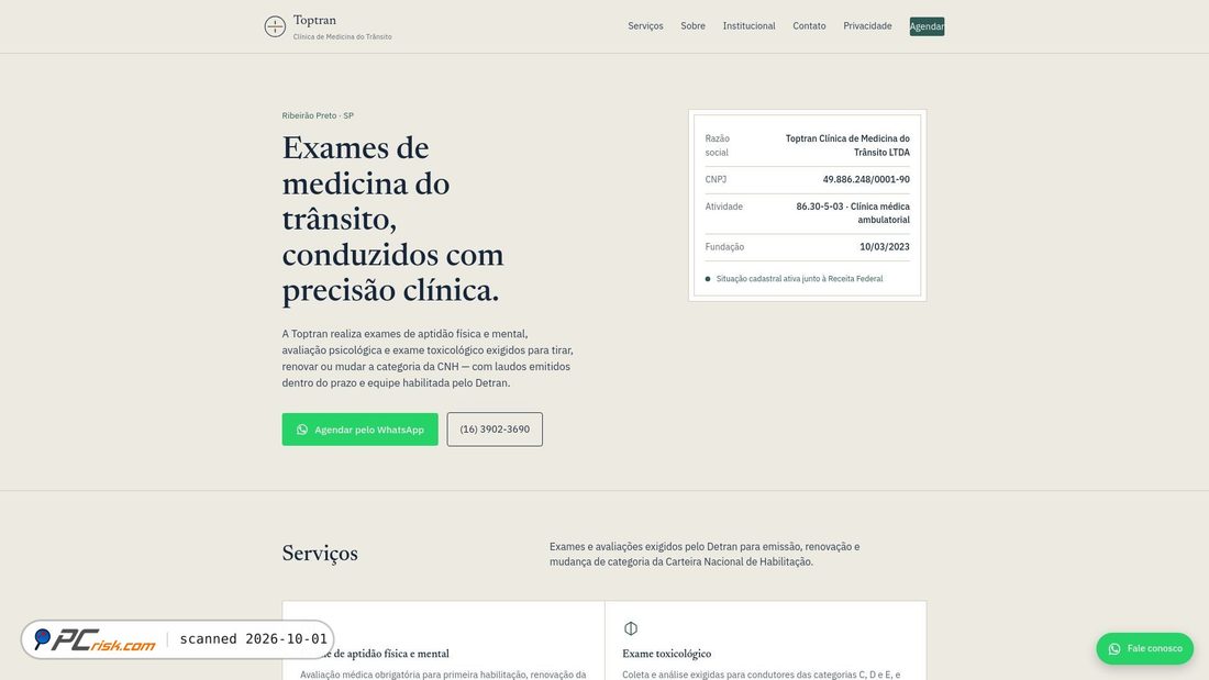 Screenshot of toptrancom.com