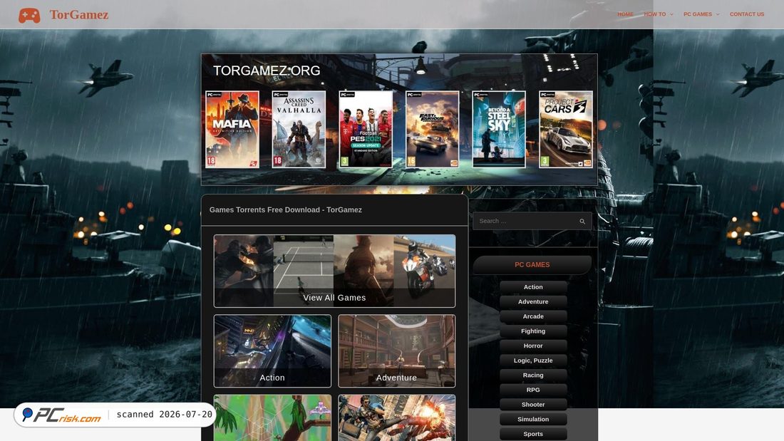 Screenshot of torgamez.org