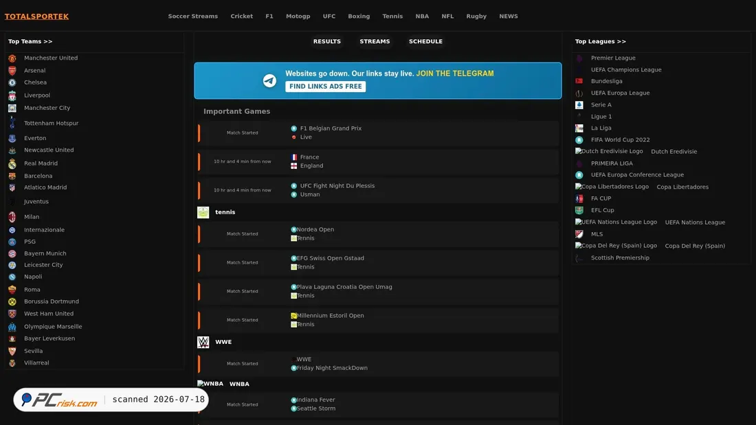 Screenshot of totalsportek24.is
