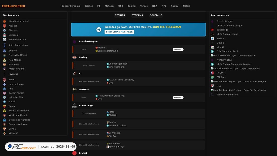 Screenshot of totalsportek24.is