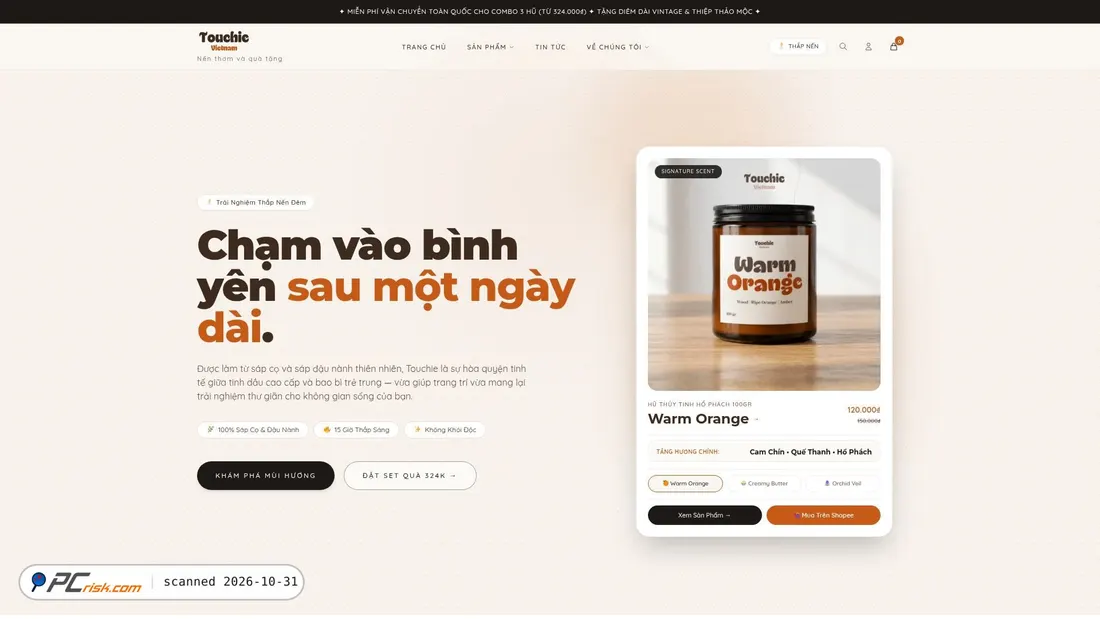 Screenshot van touchie.vn