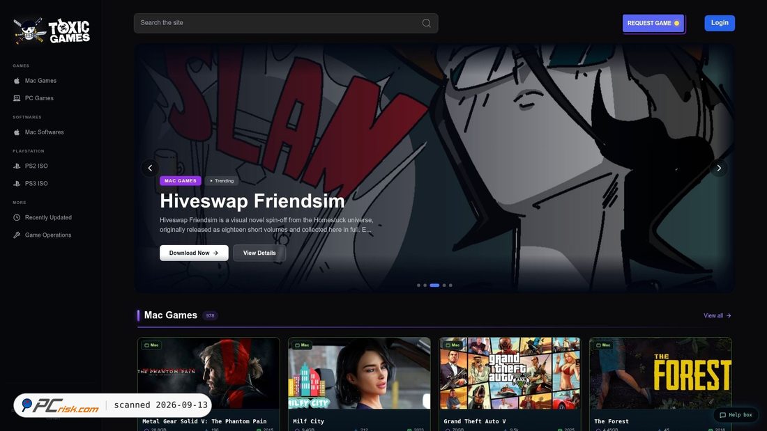 Screenshot of toxicgame.net