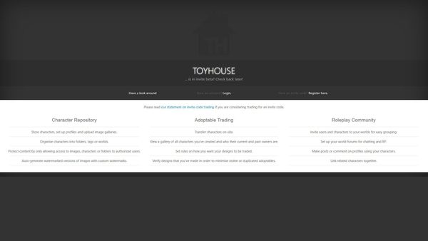 toyhou.se screenshot