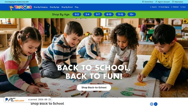 toysrus.com screenshot