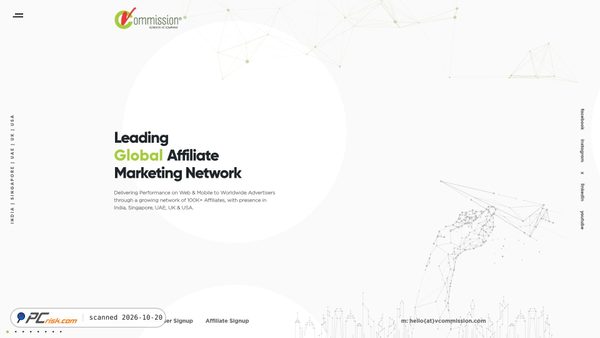 tracking.vcommission.com Screenshot