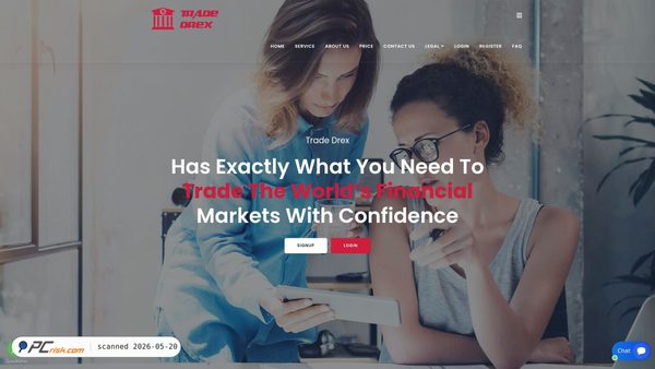 tradedrex.com screenshot