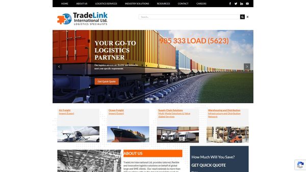 tradelinkinternational.ca screenshot
