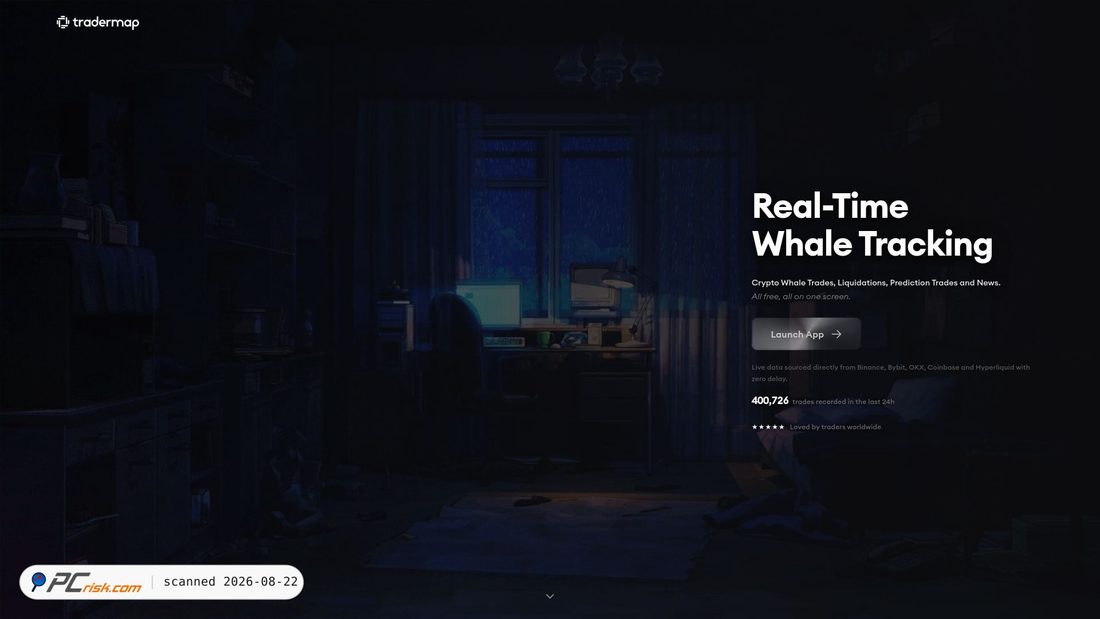 Captura de pantalla de tradermap.io