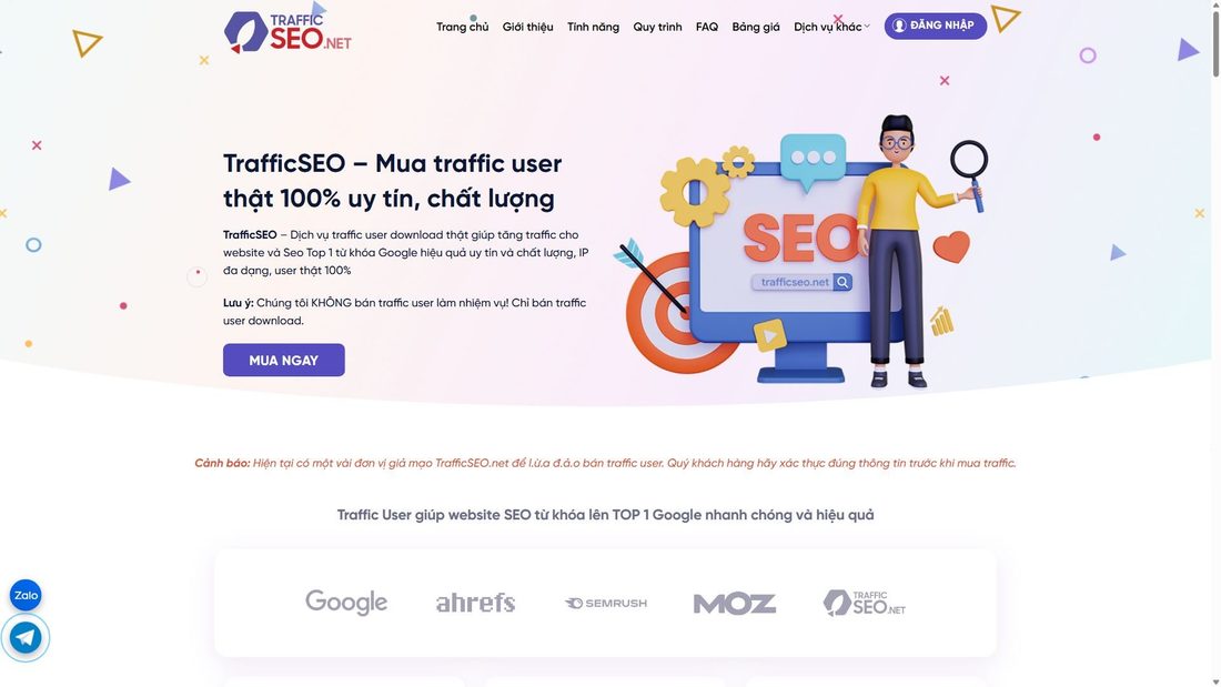 Screenshot von trafficseo.net