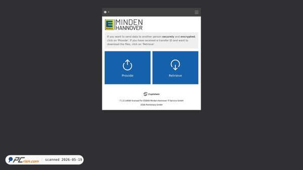 transfer.edeka-minden.de screenshot
