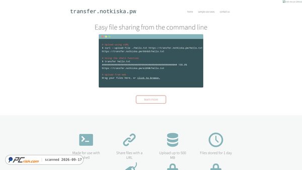 Screenshot di transfer.notkiska.pw