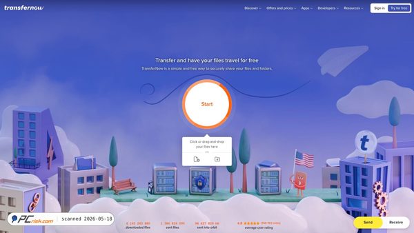 transfernow.net screenshot