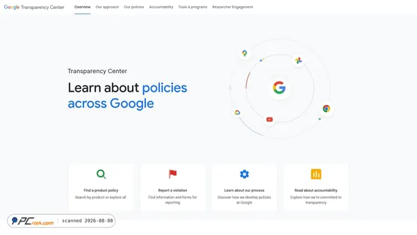 transparency.google screenshot