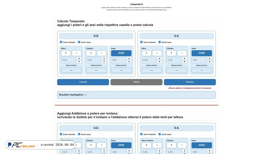 Screenshot of trasposta.it