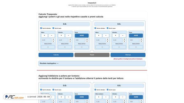 trasposta.it screenshot
