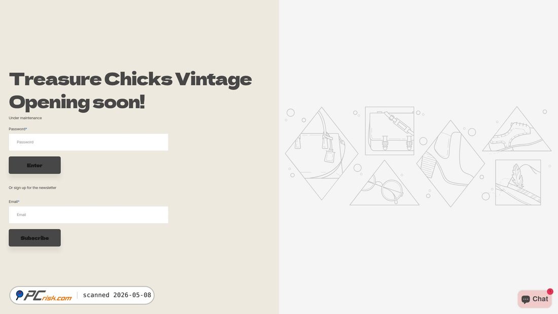 Screenshot di treasurechicks.com