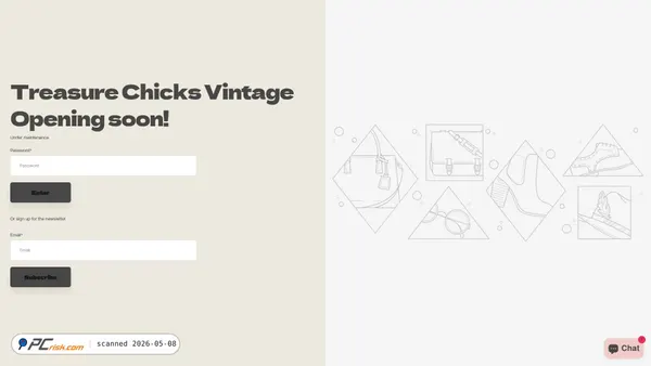 treasurechicks.com screenshot