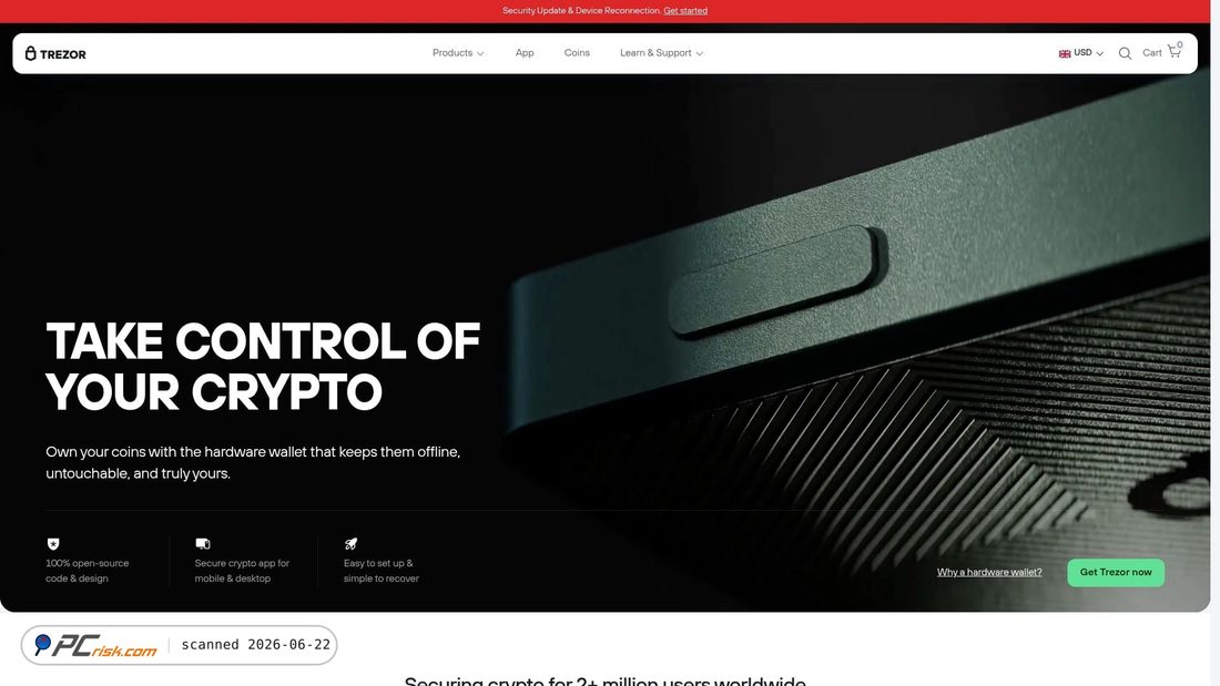 Screenshot of treizor.io