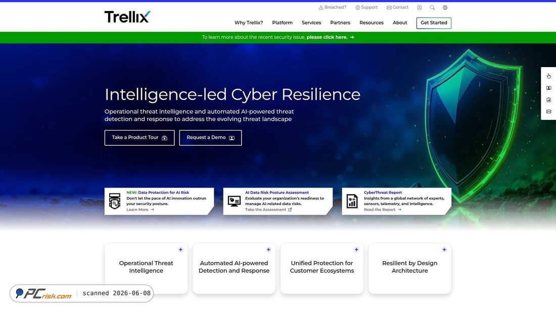 Screenshot di trellix.com