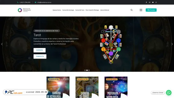 Captura de trenkehue.com.ar