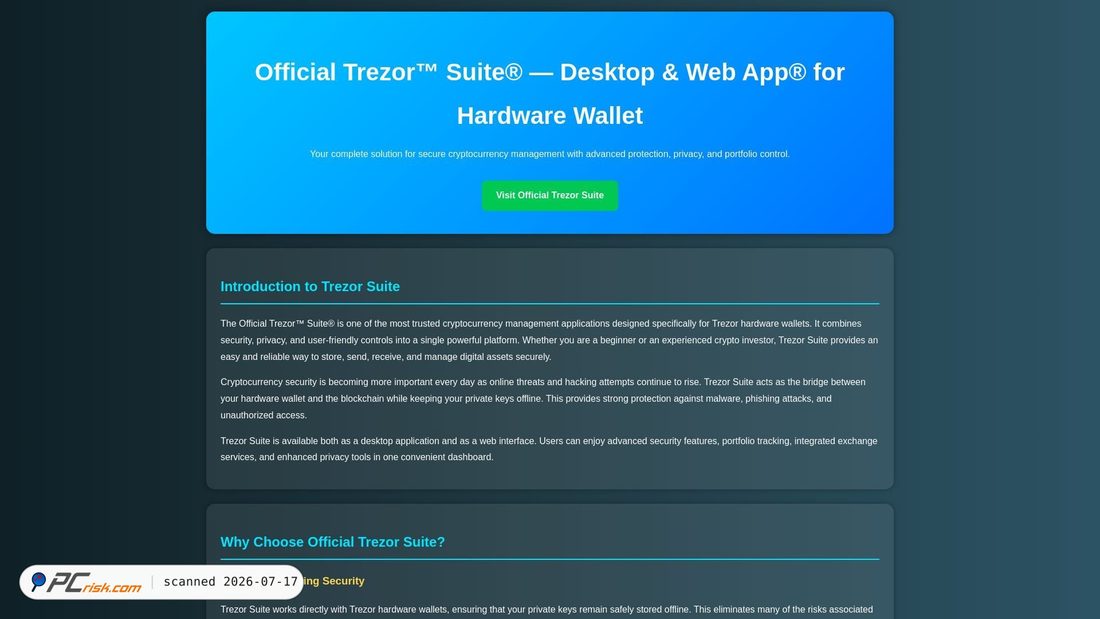 Screenshot of trezarsuit-en.wasmer.app