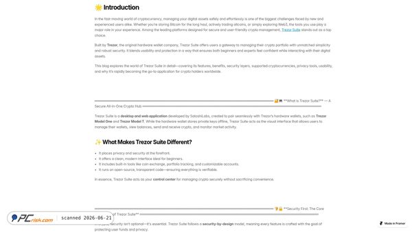 trezuer-suit.framer.ai screenshot