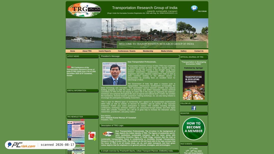 Screenshot of trgindia.org