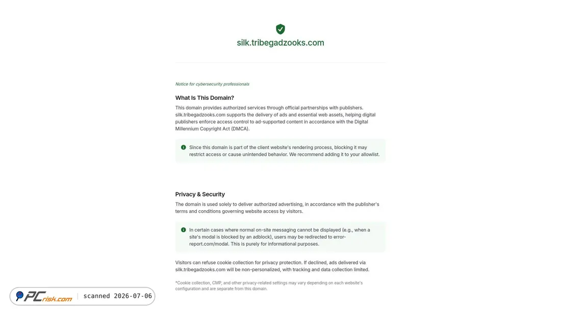 Screenshot of tribegadzooks.com