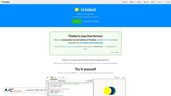 trinket.strivemath.org screenshot