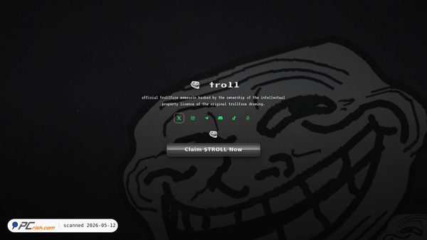Capture d’écran de trollcoins.com