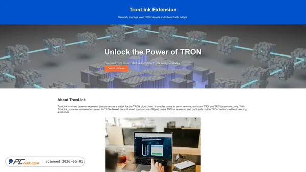 tronlink-extension.github.io screenshot