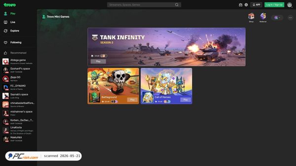 trovo.live screenshot