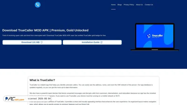 truecallarapk.com screenshot