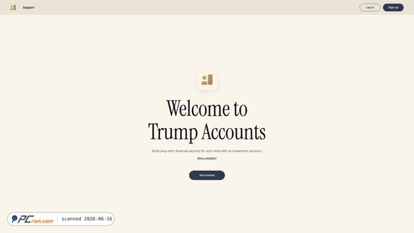 trumpaccount.com screenshot