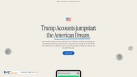 trumpaccounts.gov screenshot