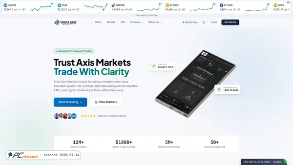 trustaxismarkets.com screenshot