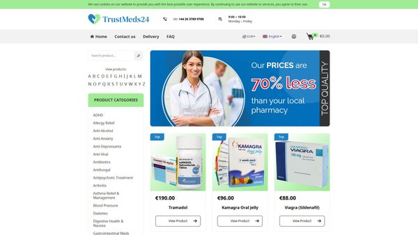 trustmeds24.com screenshot
