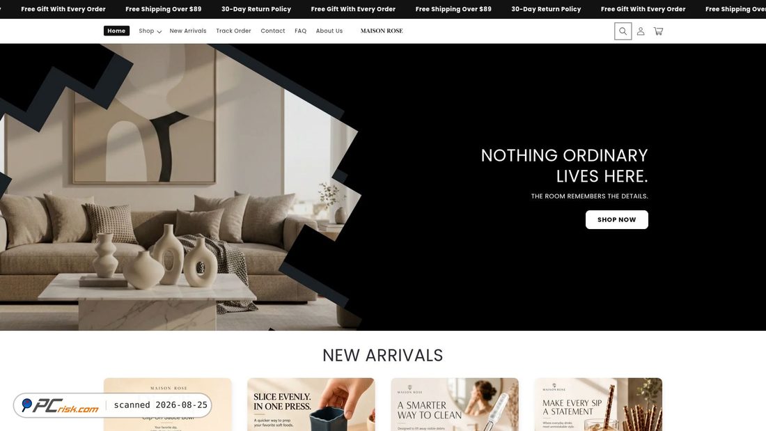 Screenshot von trymaisonrose.com