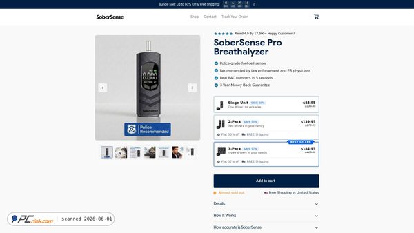 trysobersense.com screenshot