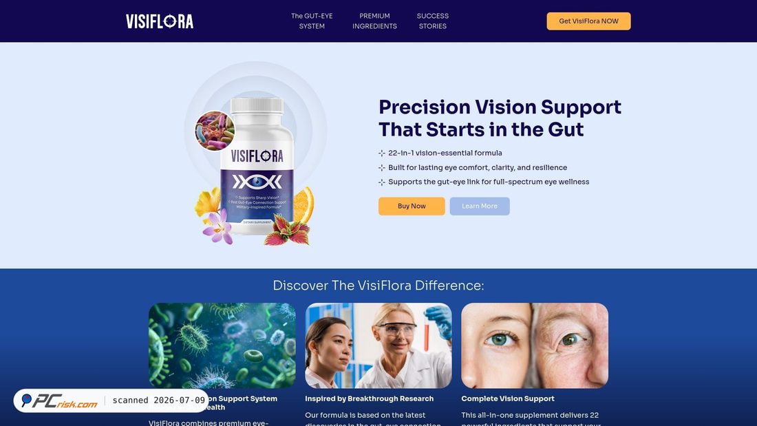 Screenshot of tryvisiflora.com
