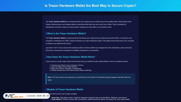 trzr-hard-ware-wallet.pages.dev screenshot