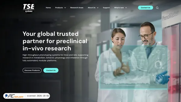 tse-systems.com screenshot